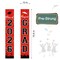 2026 Graduation Decorations, Graduation Banner Class of 2026, Hanging Congratulations/Congrats Grad Banner for Door and Porch, Party Decor - Red